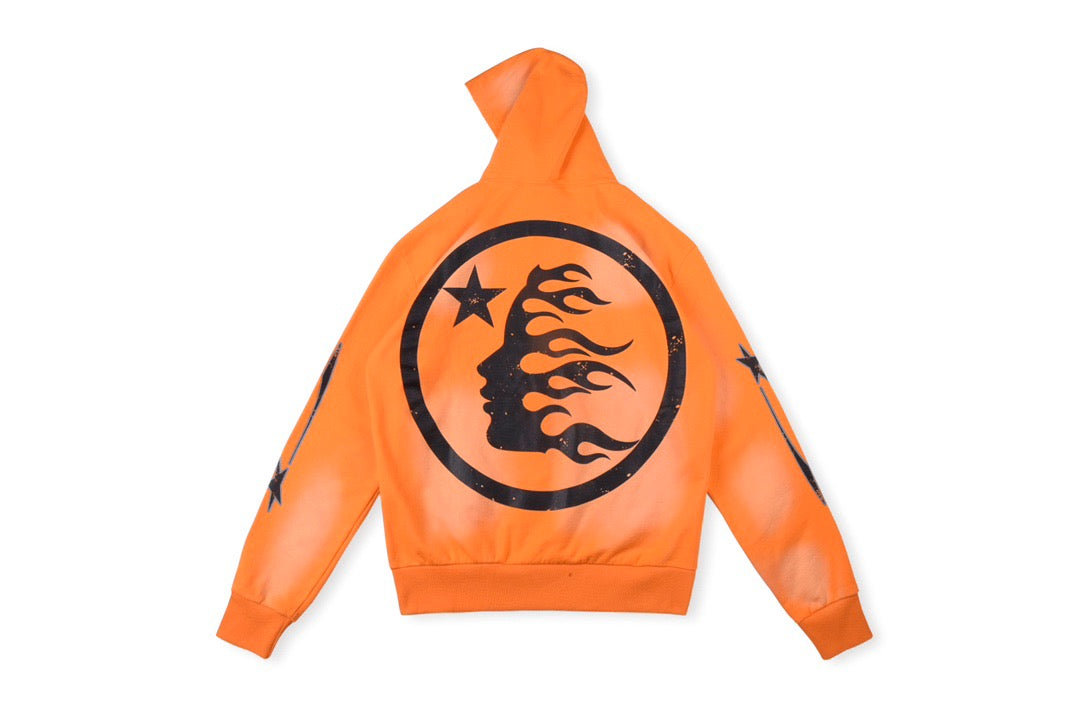 Hellstar Studios Orange Hoodie New