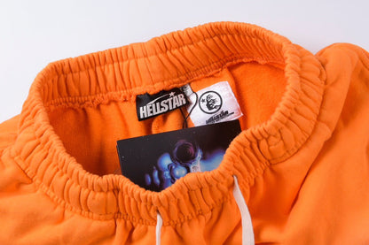 Hellstar Flame Flare Sweatpants Orange New