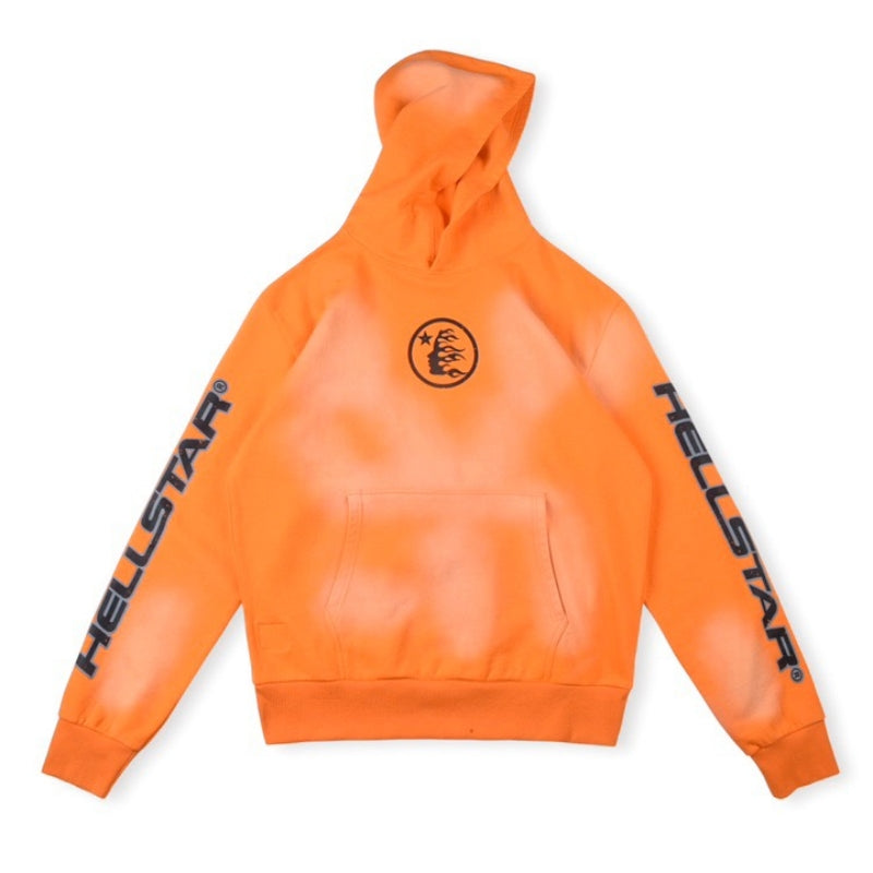 Hellstar Studios Orange Hoodie New