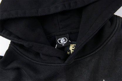 Hellstar Studios New Hoodie Black Five-pointed star