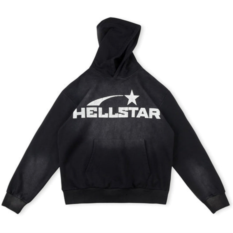 Hellstar Studios New Hoodie Black Five-pointed star