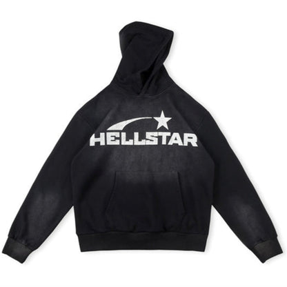 Hellstar Studios New Hoodie Black Five-pointed star