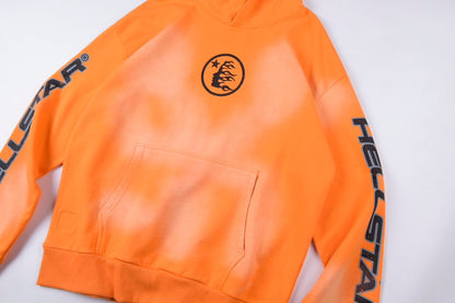 Hellstar Studios Orange Hoodie New