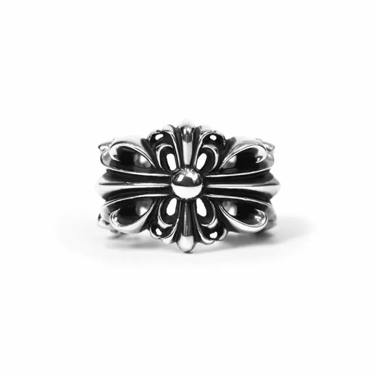 CHROME HEARTS DOUBLE FLORAL RING