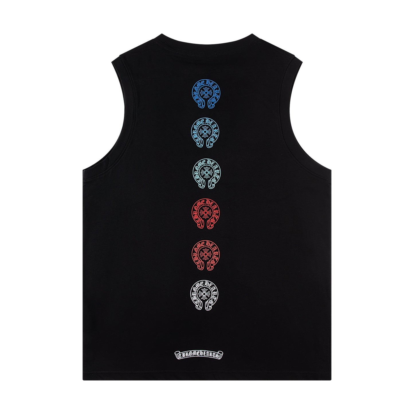 Chrome Hearts Rainbow horseshoe print tank top T-shirt P60