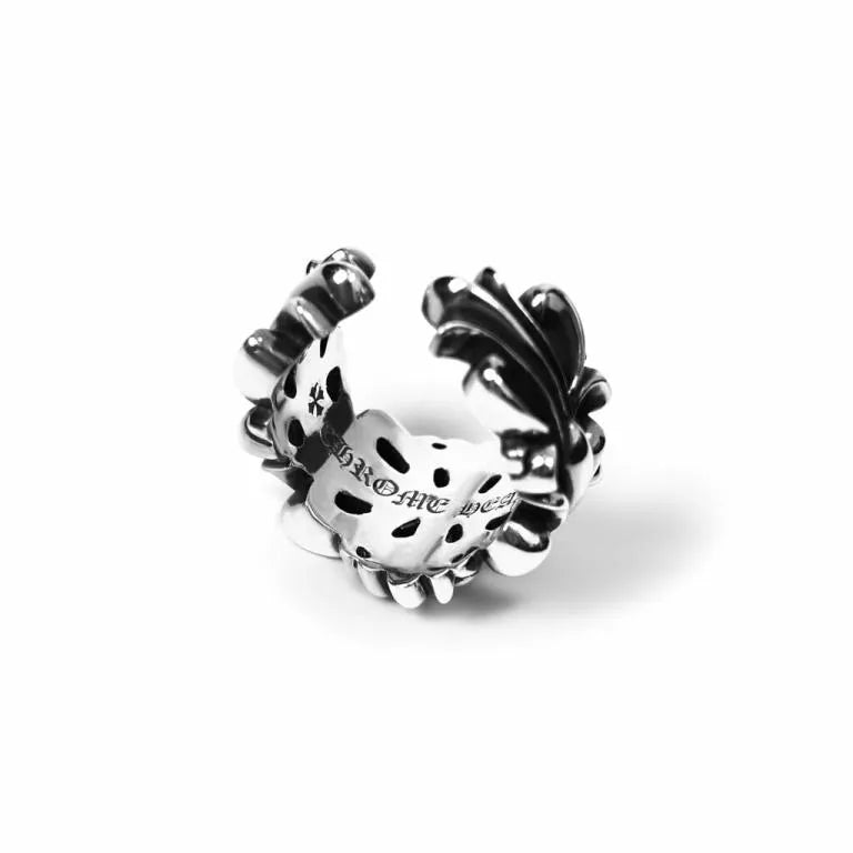 CHROME HEARTS DOUBLE FLORAL RING