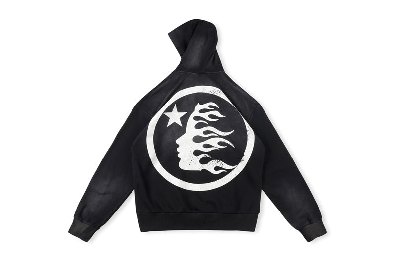 Hellstar Studios New Hoodie Black Five-pointed star