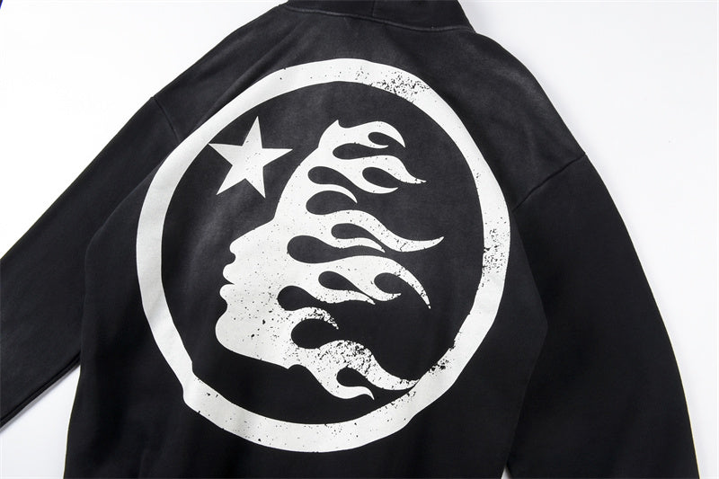 Hellstar Studios New Hoodie Black Five-pointed star