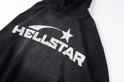 Hellstar Studios New Hoodie Black Five-pointed star