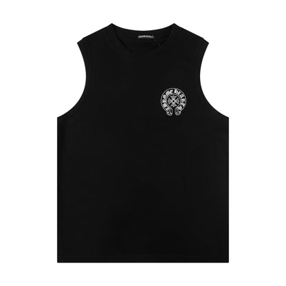 Chrome Hearts Rainbow horseshoe print tank top T-shirt P60